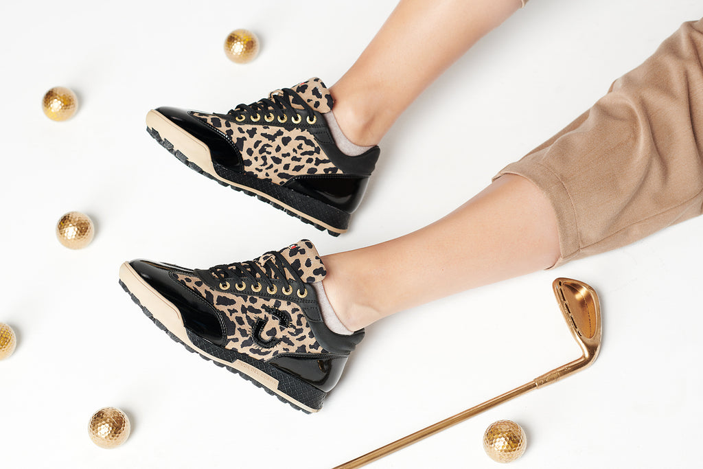 Women's Golf Shoe - Fashionable Animal Print - King Cheetah