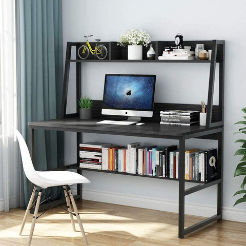 Tribesigns Computer Desk with Hutch and Bookshelf