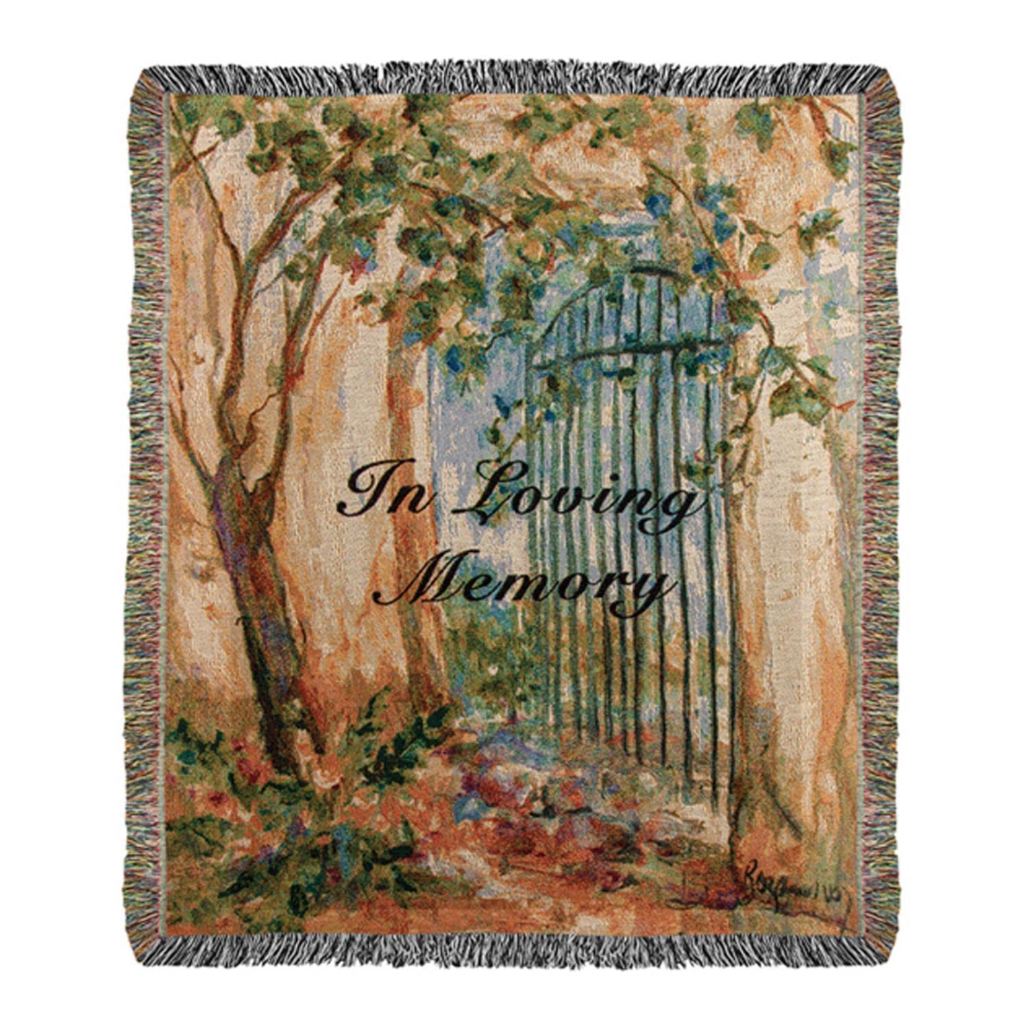 Manual Woodworkers Woodworkers ATILMG in Loving Memory Gate Throw Blanket, 60-inch Length
