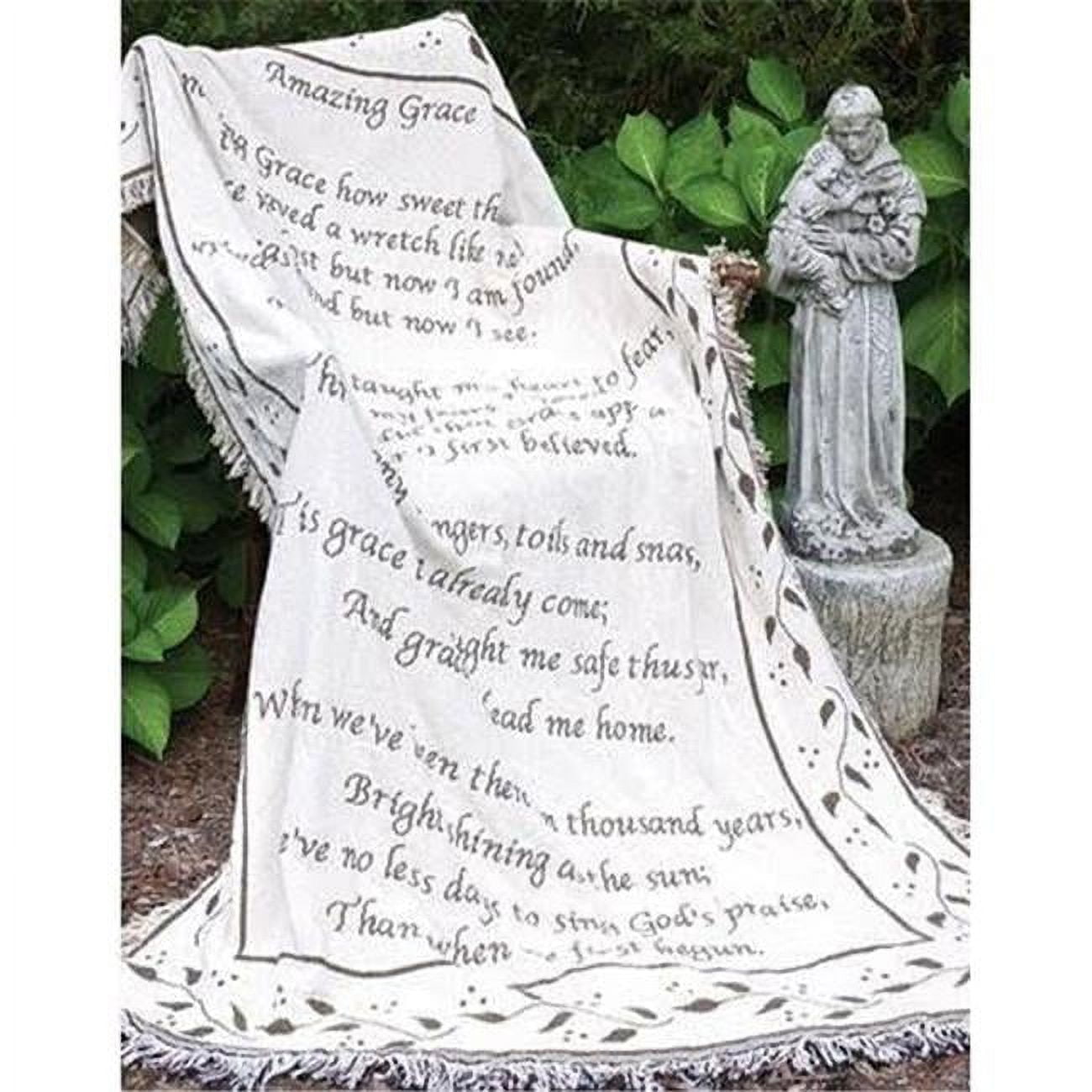 Manual Woodworkers & Weavers 46 x 60 in. 2 Layer Church Throw Amazing Grace