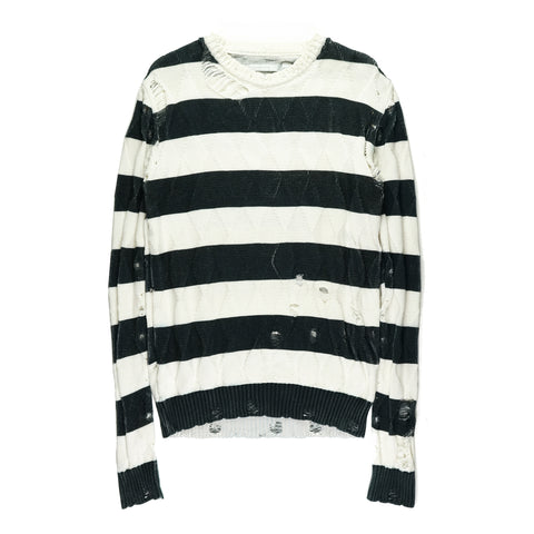 grunge striped sweater