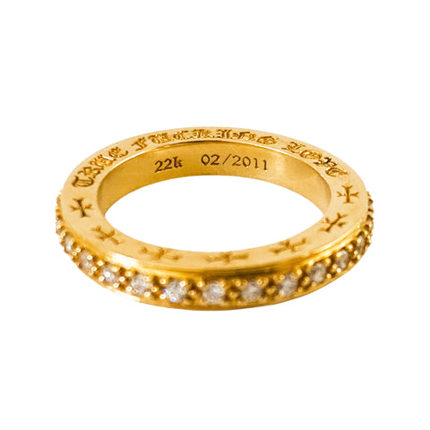 22k yellow gold love ring