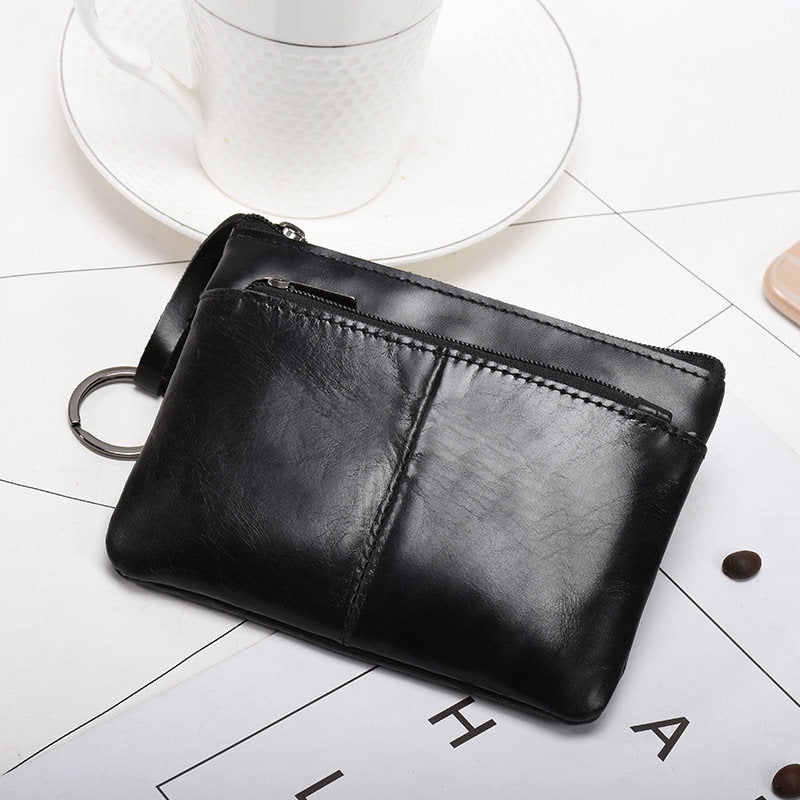 Mini Purse for Men and Women Wallet Genuine Leather