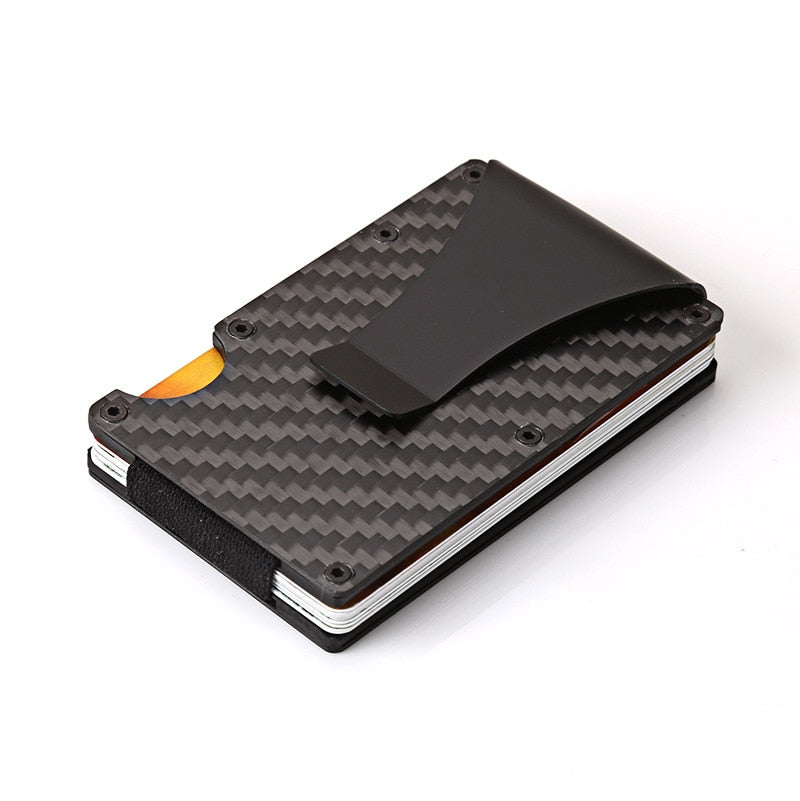 Hot Carbon Fiber Credit Card Holder Wallet