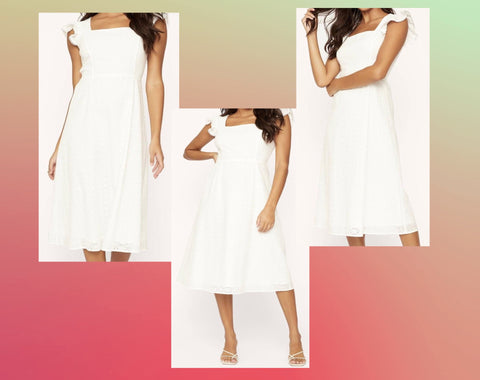 Hoku Hawaii White Midi Dress