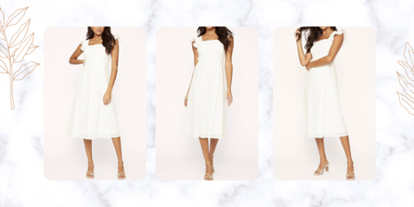 Hoku Hawaii White Midi Dress