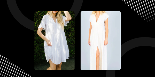 women's white midi and maxi dress