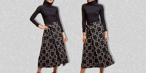 Black and White Polka Dot Palazzo Pant