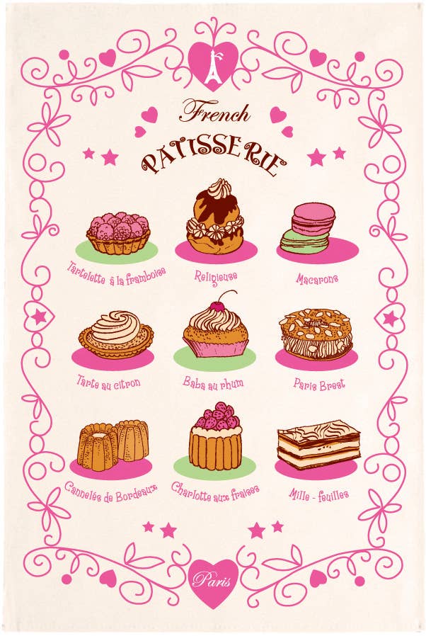 PATISSERIE FRENCH DISH TOWEL