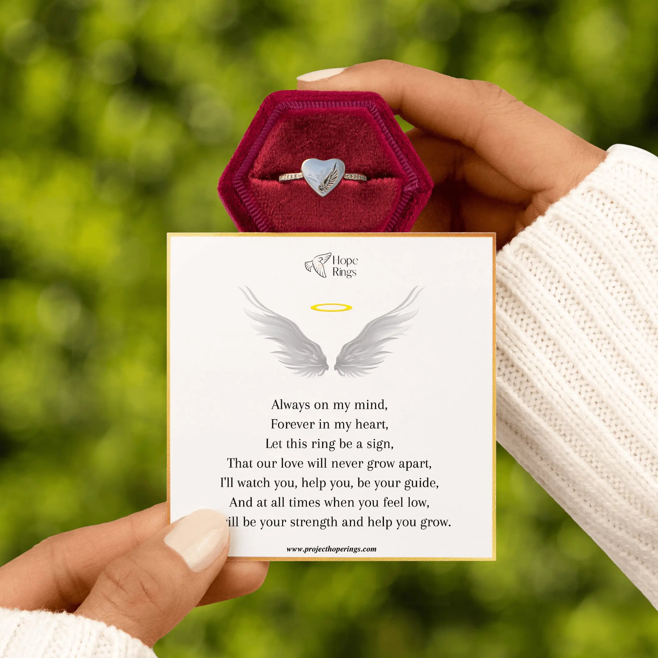 Image of Guardian Angel Urn Ring