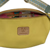 XXL yellow leather belt bag