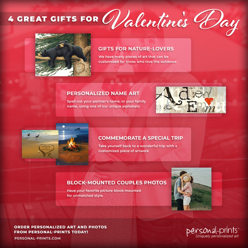 4 Great Gifts For Valentines Day Infographic