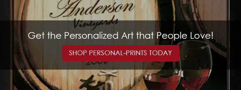 Banner reading "Get the Personalized Art That People Love! Shop Personal-Prints today"