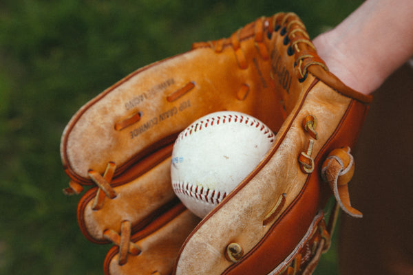 baseball glove & balll