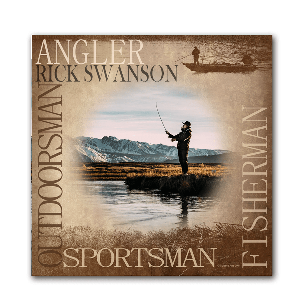 Personalized Fly Fishing Gifts, Colorful Fish Art