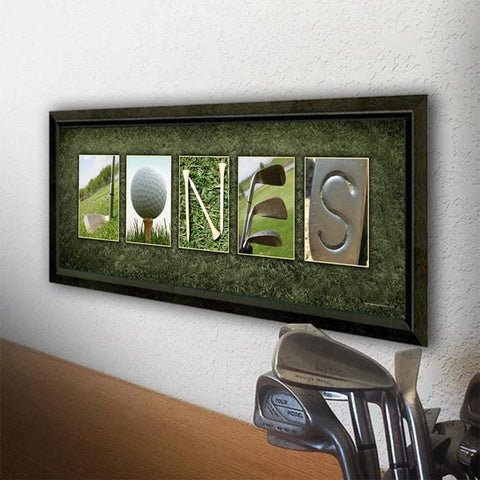 Photo of the Golf Name Art Print from Personal-Prints.