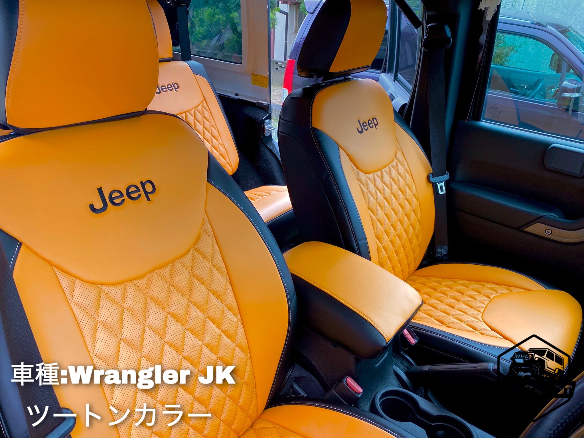 限定製作 jeep グランドチェロキー用Dottyシートカバー 在庫 サミット