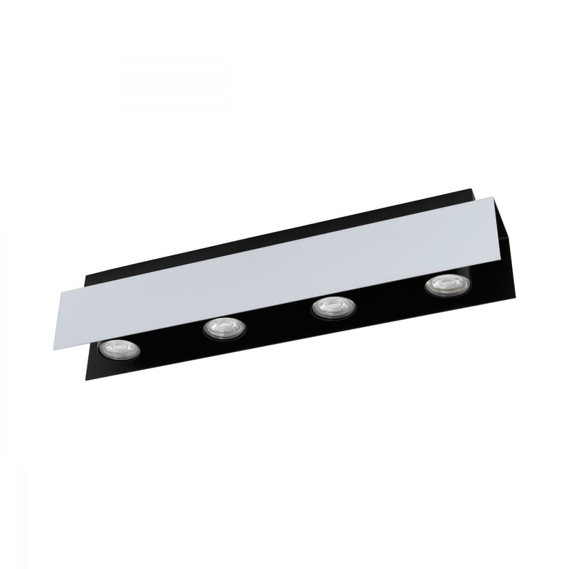 Viserba Downlight 4 LED 4000K White-aluminium & Black - 97397N