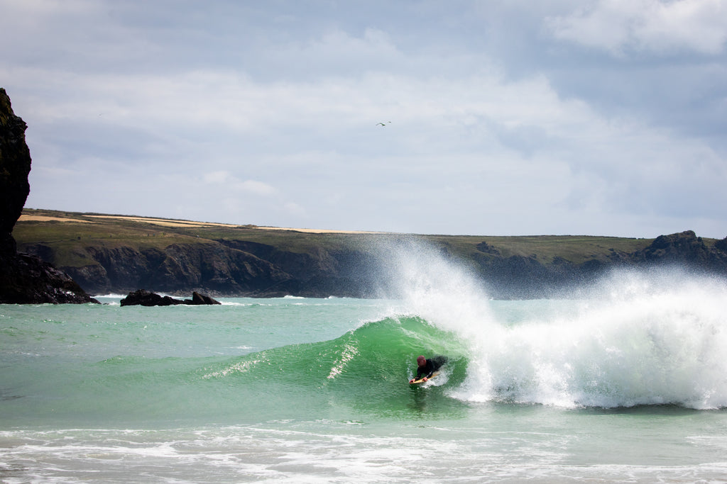 Bellyboarding tuberider