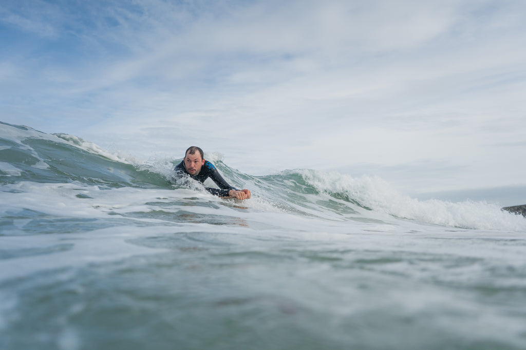 Bellyboarding Green Waves