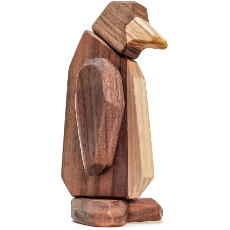 Billede af FableWood Pingvinen figur i træ med 5 magnetiske dele