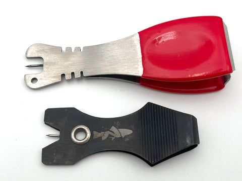 Overhead view of size comparison between the Nirvana Oversized Nippers and the Regular Sized Nirvana Nippers