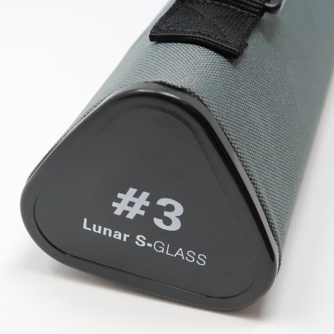 Close up Picture of the end of the 3wt Rod Case for the Lunar S-Glass Series