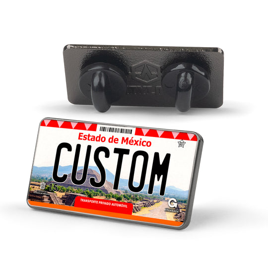Estado Mexico License Plate Enamel Pin Image 1