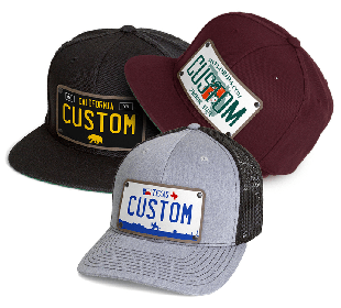license plate hat