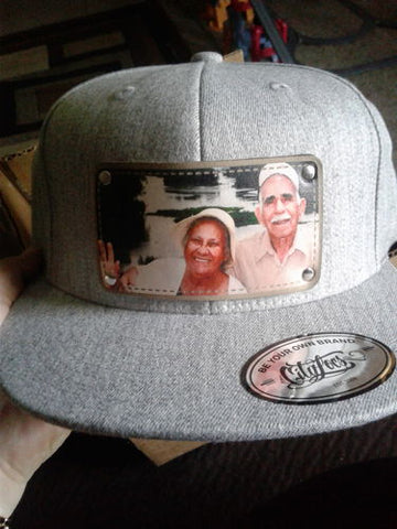custom hat with picture of family