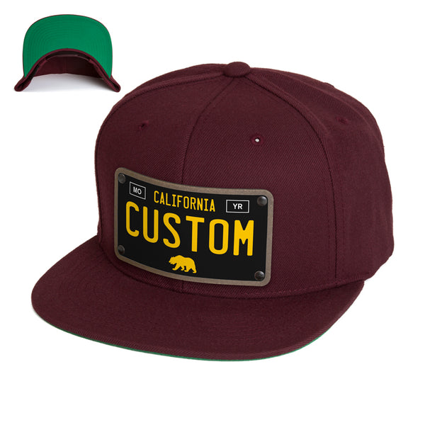 California 60's Hat License Plate Custom Hat CityLocs