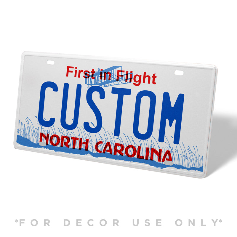 North Carolina Metal License Plate