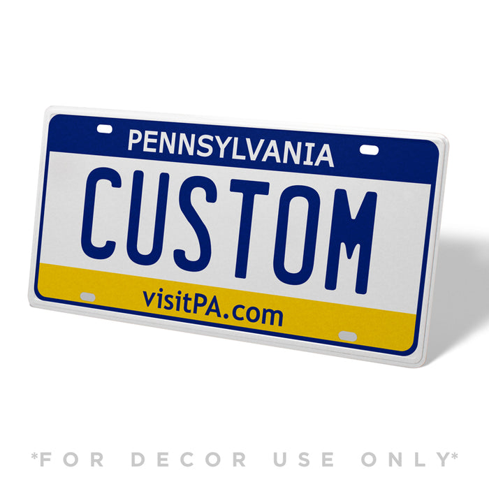 Personalized Custom Pennsylvania License Plate Vanity Plate — CityLocs