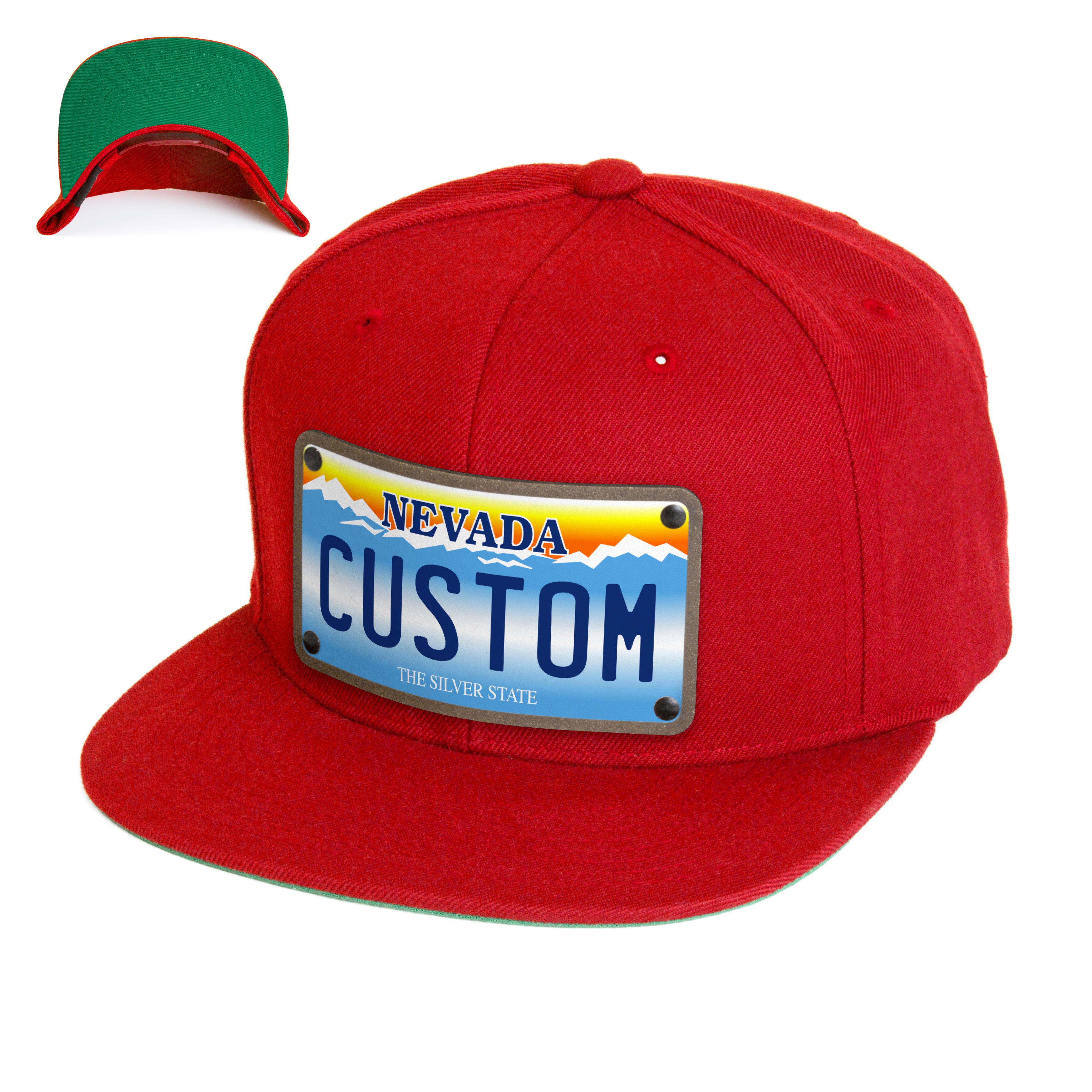 Landscaping Custom Leather Patch Hat - Citylocs, Snapback / One Size Fits All / Navy