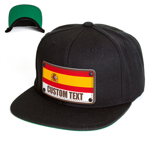 Custom Costa Rica Flag Hat - Citylocs, Flex Fit / L/XL (7 1/4 - 7 5/8) / Black FF