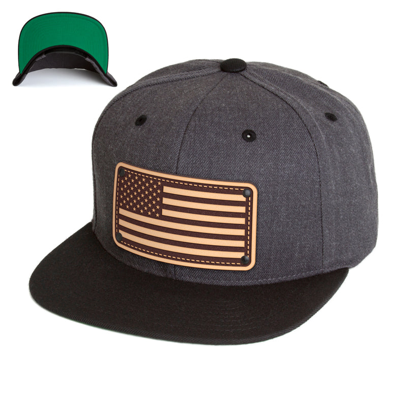 AMERICAN FLAG HAT CHARCOAL