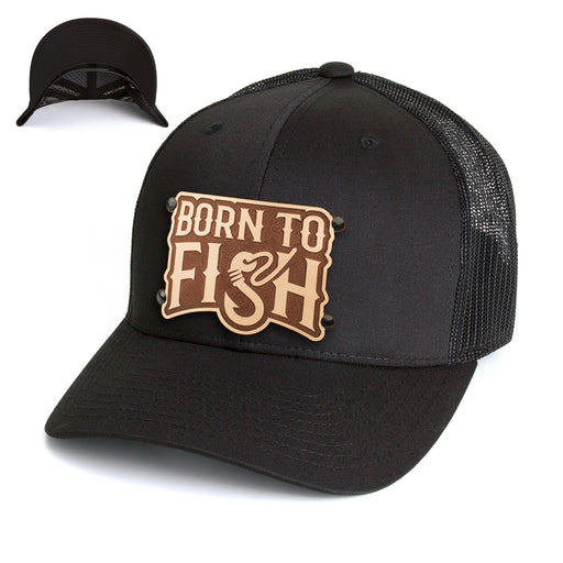 Weekend Hooker Fishing Hat - Breathable and Stylish Trucker Hat Black/White TR