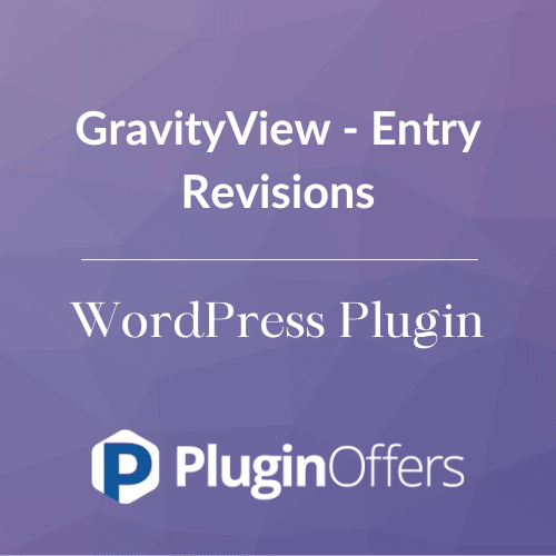 GravityView - Entry Revisions WordPress Plugin 1.1