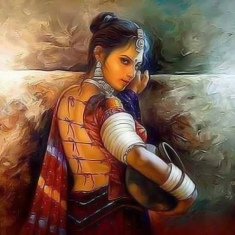 paintings of rajasthani women