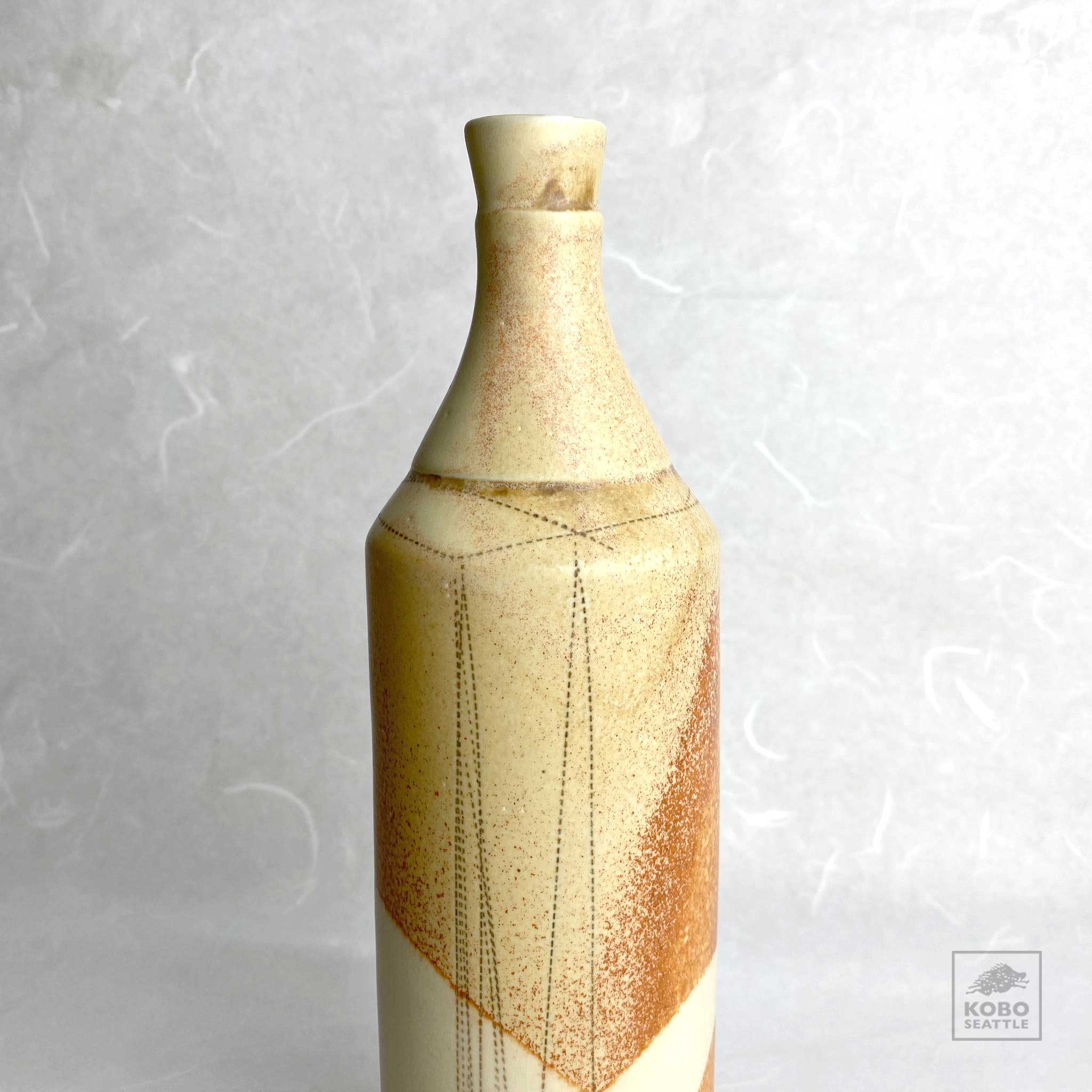 Natural Bottle with Dashed Lines from Barb Campbell