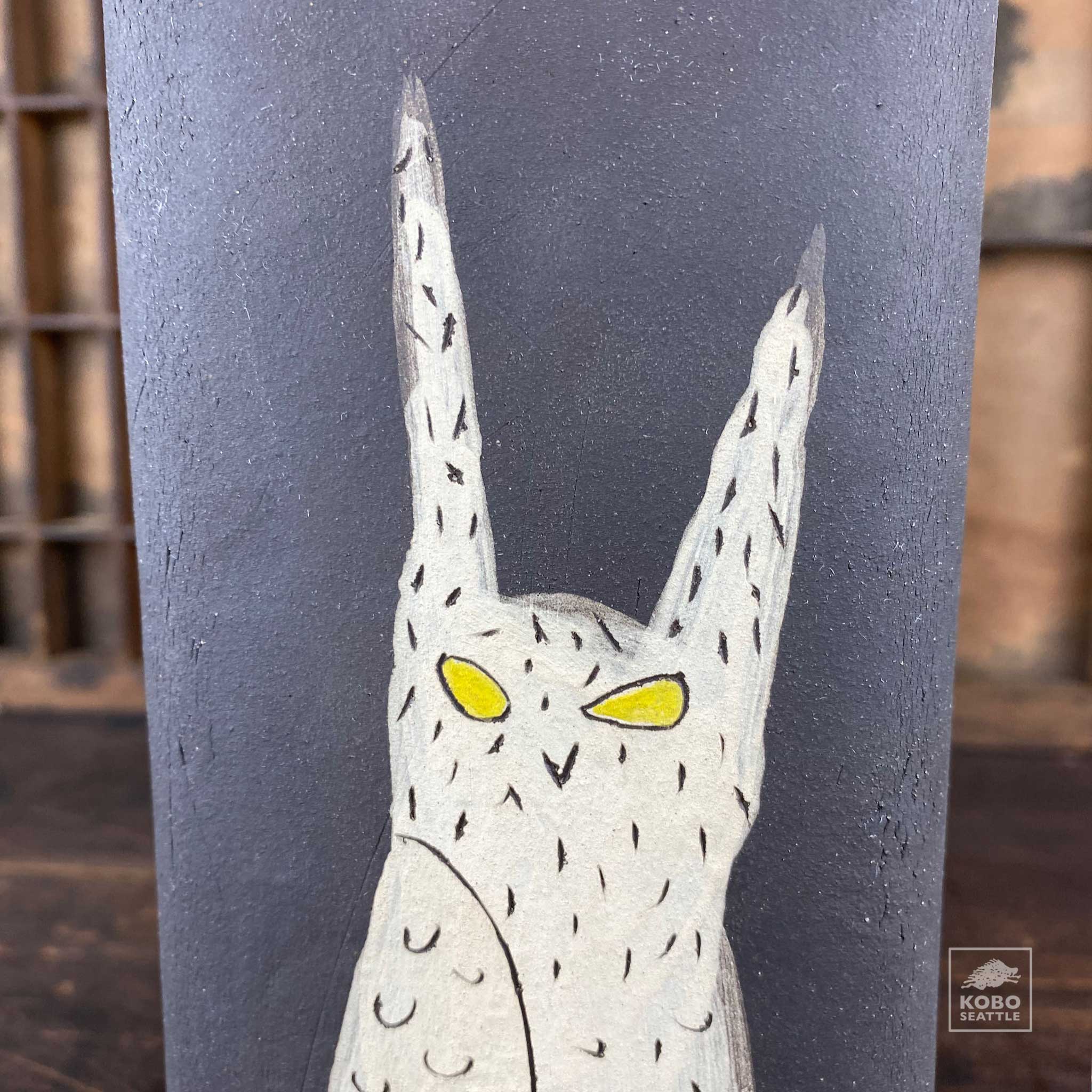 Lone Owl Flower Vase by MB Clay Studio