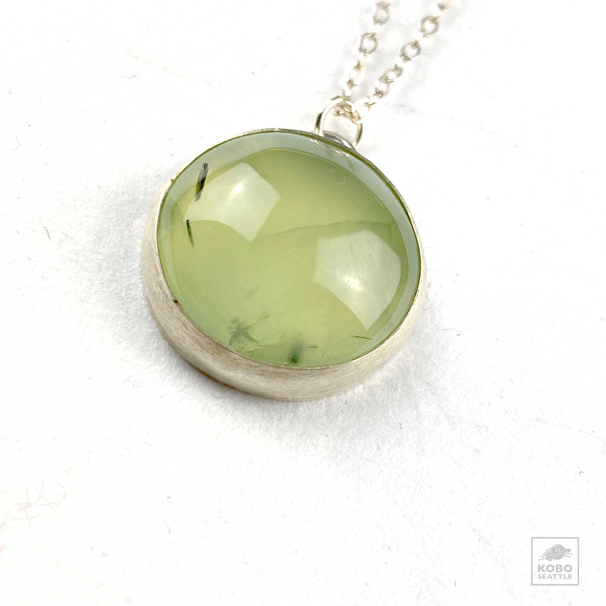 Little Teal Prehnite Necklace