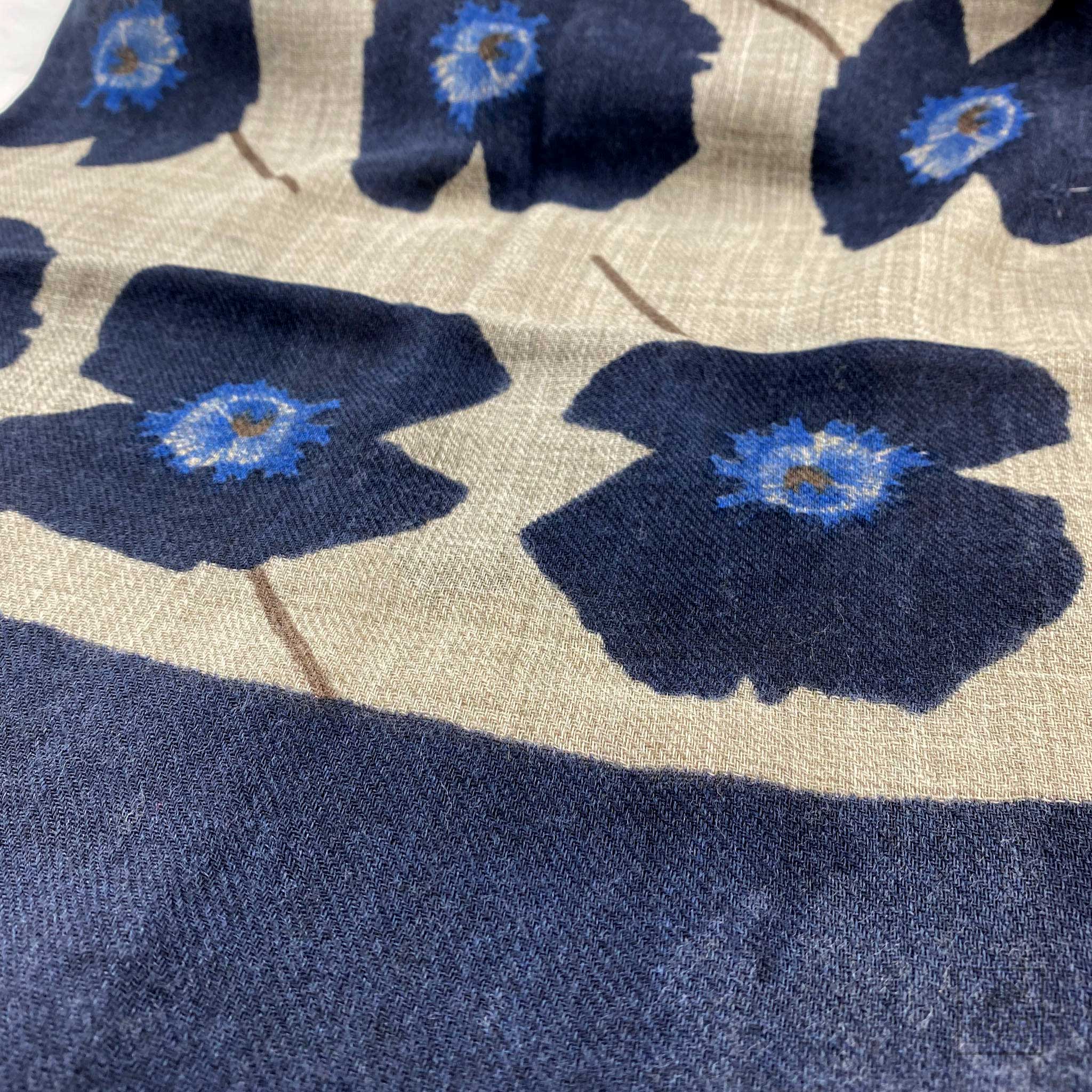 Blue Poppies Scarf