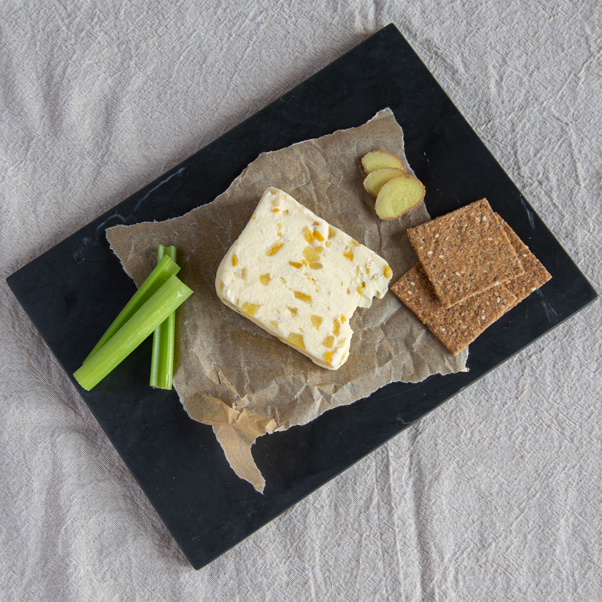 Cheese Clawson 'Festival' White Stilton with Mango and Ginger Lobbs