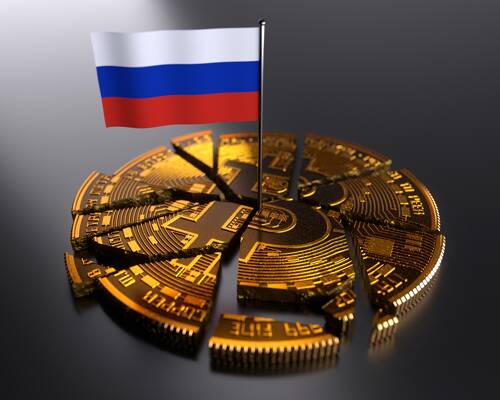 Russian flag breaks crypto (crypto ban)