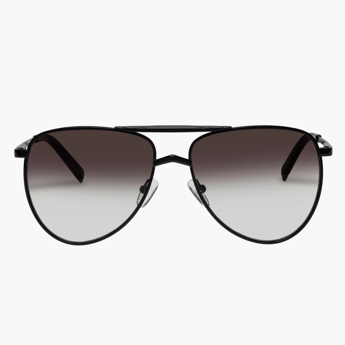 Le Specs WORK IT! Oval Sunglasses - Black