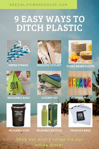 Plastic free products at the Green life warehouse