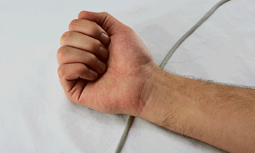 Measuring your wrist, Step 1