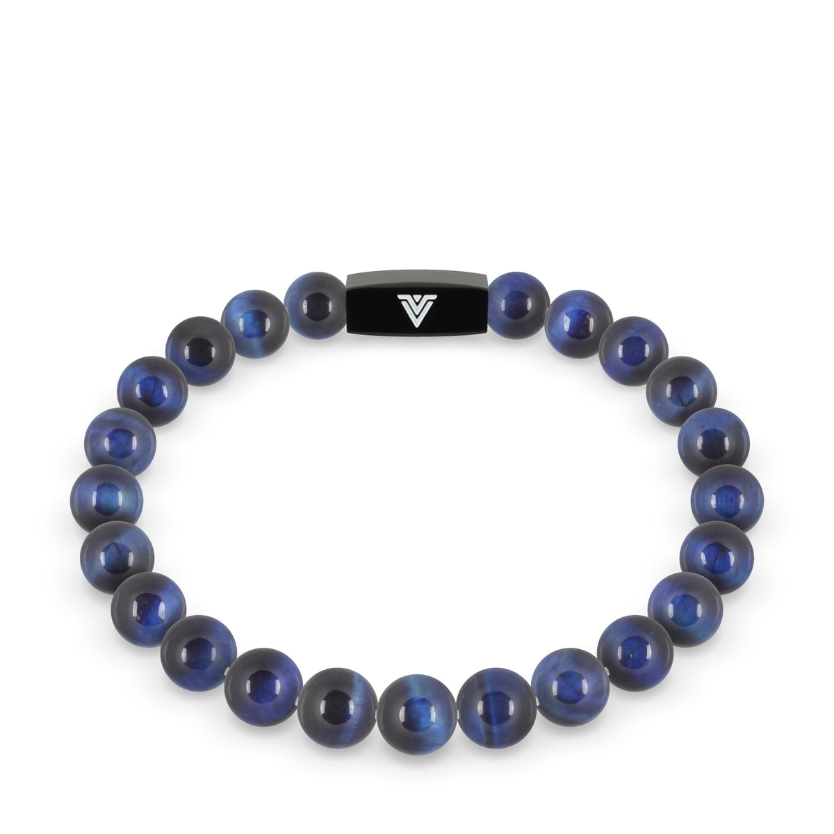 Blue Tiger's Eye Bead Stretch Bracelet | Empowerment & Psychic Ability ...