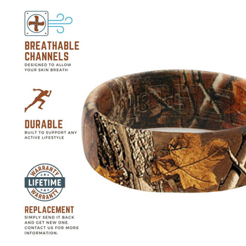 Camo silicone wedding on sale bands